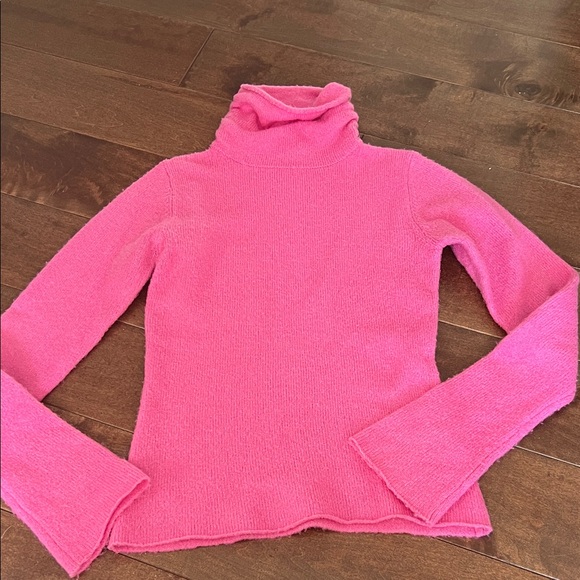 Next Era Vibrant Pink Cowl turtle Neck Sweater medium - Picture 2 of 3
